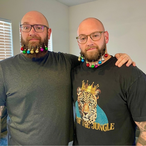 Jingle Balls Clip-on Beard Ornaments -12 in box, NEW assorted col… - Picture 6 of 6